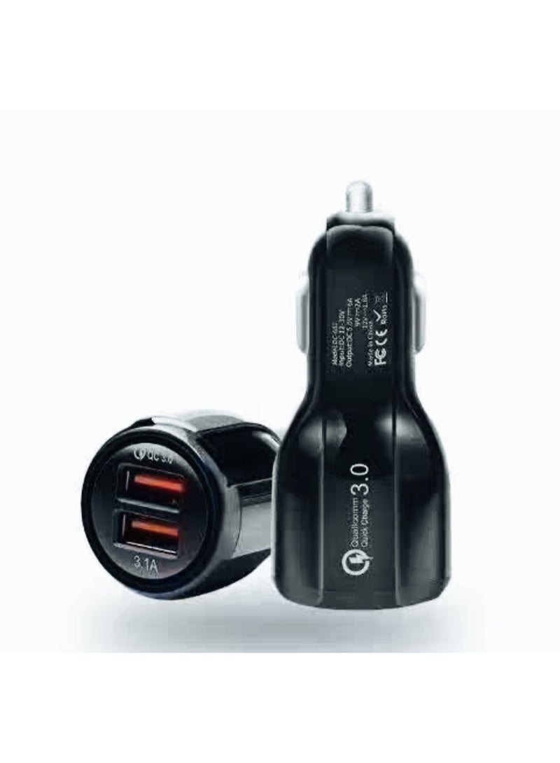 Flash Charge High-Current 12-32V Universal Car Charger Black  - Image 3