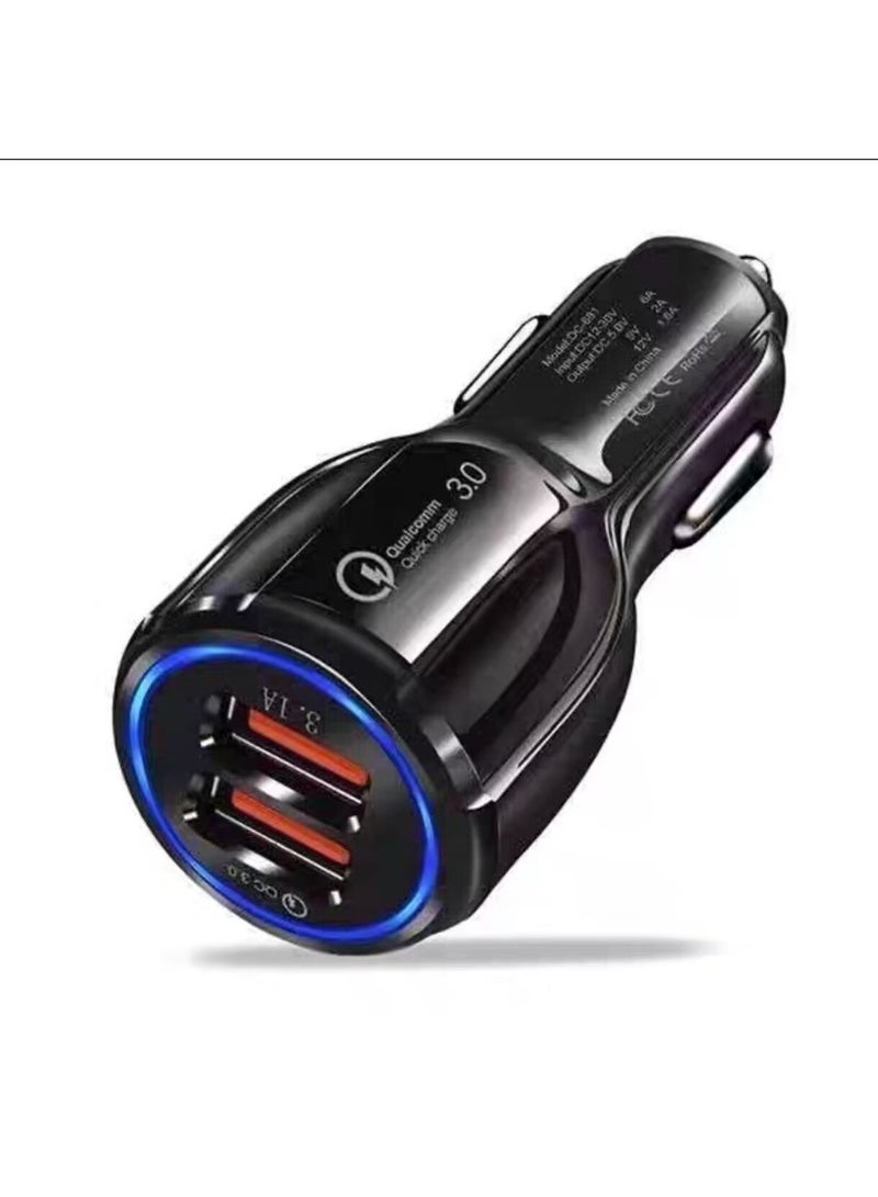 Flash Charge High-Current 12-32V Universal Car Charger Black  - Image 1