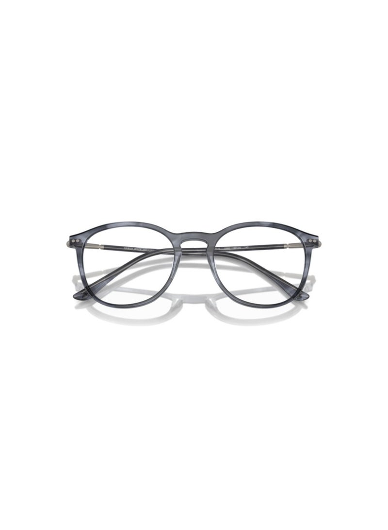 GIORGIO ARMANI Giorgio Armani Man Phantos  Eyeglasses- Ar 7125 - Lense Size:50Mm - Striped Blue - Image 5