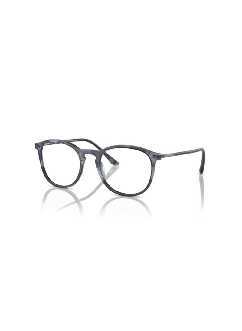 GIORGIO ARMANI Giorgio Armani Man Phantos  Eyeglasses- Ar 7125 - Lense Size:50Mm - Striped Blue - Image 1