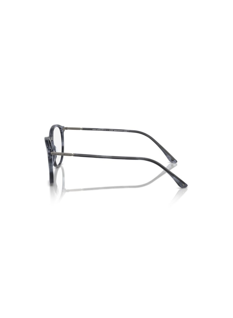 GIORGIO ARMANI Giorgio Armani Man Phantos  Eyeglasses- Ar 7125 - Lense Size:50Mm - Striped Blue - Image 2