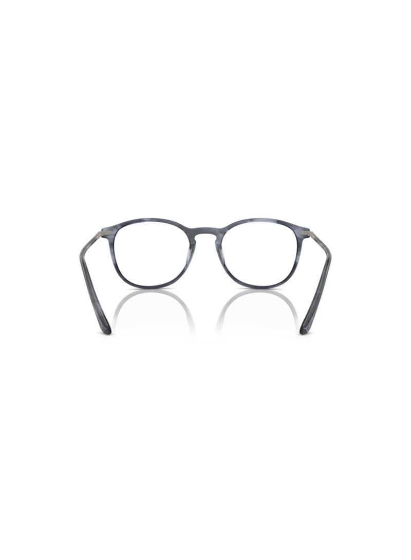 GIORGIO ARMANI Giorgio Armani Man Phantos  Eyeglasses- Ar 7125 - Lense Size:50Mm - Striped Blue - Image 3