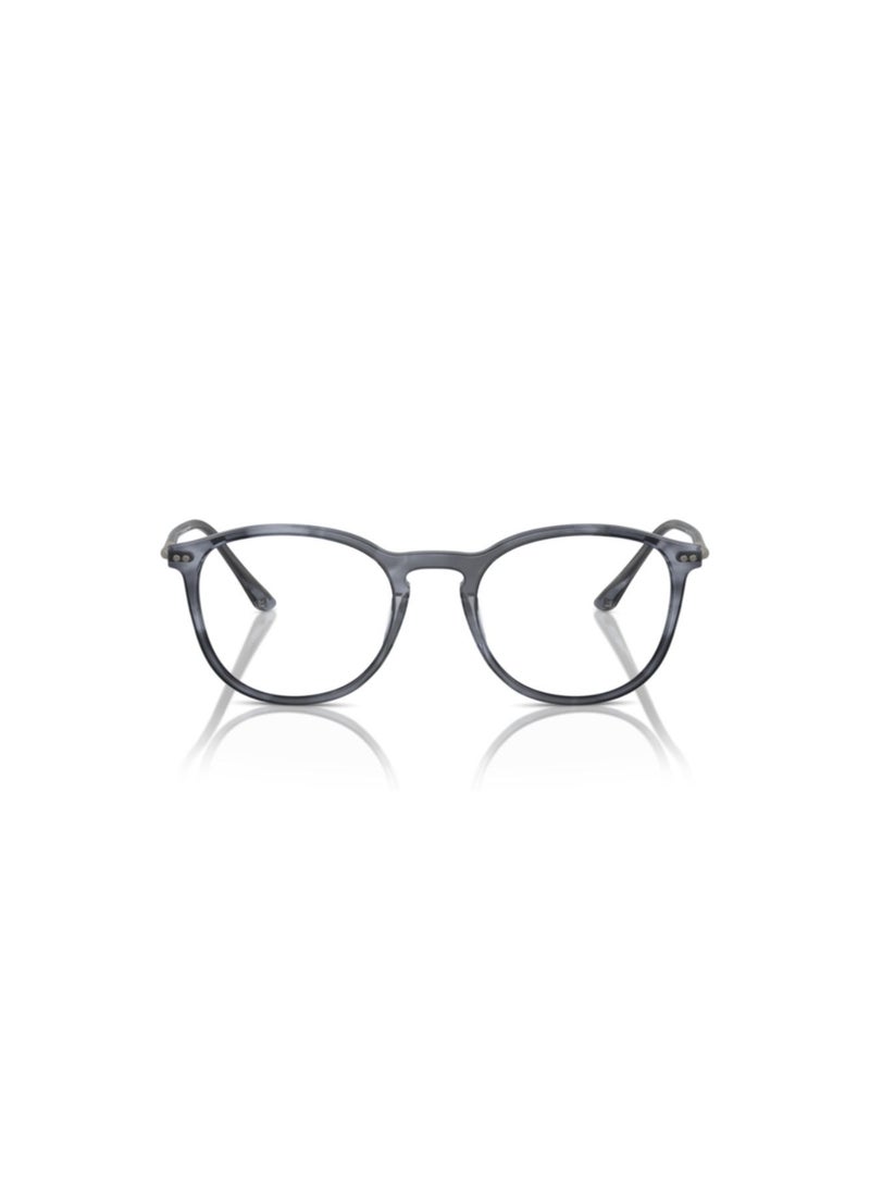 GIORGIO ARMANI Giorgio Armani Man Phantos  Eyeglasses- Ar 7125 - Lense Size:50Mm - Striped Blue - Image 4