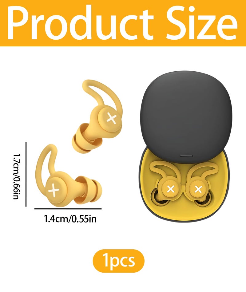 VayuSrot 1 Pair ear plugs for noise cancellation,ear plugs for sleeping, Studying, Traveling, Swimming, Superior Noise Reduction, Comfortable Fit for Men and Women - Image 2