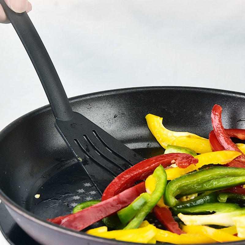 🍳 طقم أواني طاولة محمولة مع مجارف وملاعق وشوك للسفر الخارجي أسود 6 قطع - Image 4