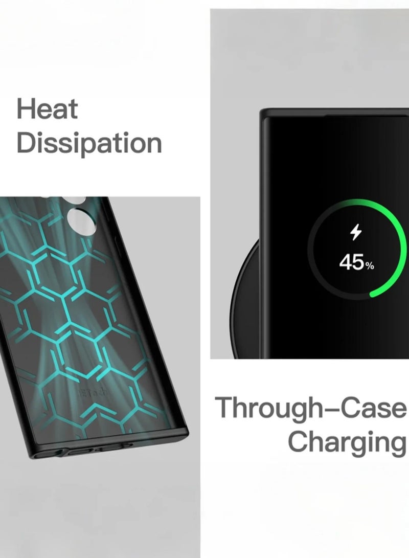 TSYO TSYO For Samsung Galaxy S24 Ultra Case, Slim Liquid Silicone Skin Feeling, Shockproof Drop Proof Protective Cover, Anti Yellowing, Anti Scratch Case Cover for Samsung S24 Ultra, Black  - Image 5