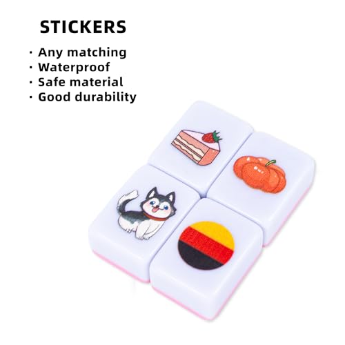 drizzle 129 Tiles Seaside Escape Blocks Game 30mm Instruction Manual Panda Bag Dog Food National Flag Vegetables Patterns - Image 5