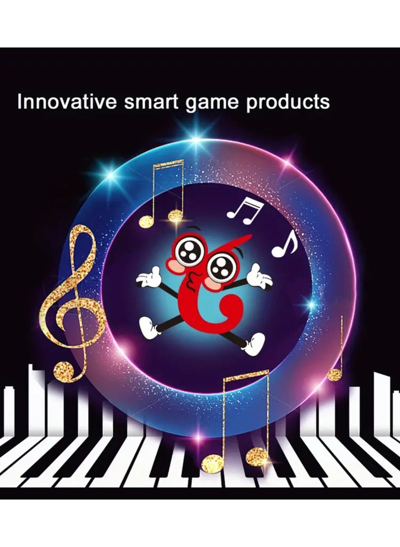 DIGI CORE Electronic Music Rhythm Puzzle Game Machine, Montessori Educational Toy with 7 Game Modes, Portable Pocket Piano, Fast Push Sensory Game for Kids, Travel Learning Toy, Battery-Free Design Green - Image 5