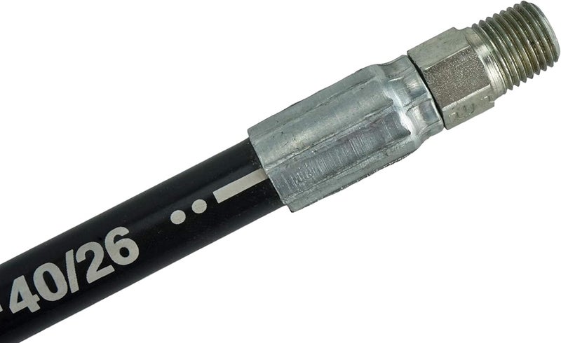 Chenango Supply 1/4" x 7' Hydraulic Hose Assembly, Two-Wire, 1/4" Male NPT Fittings On Both Ends, Minimum 4000 PSI – Multiple Lengths - Image 3