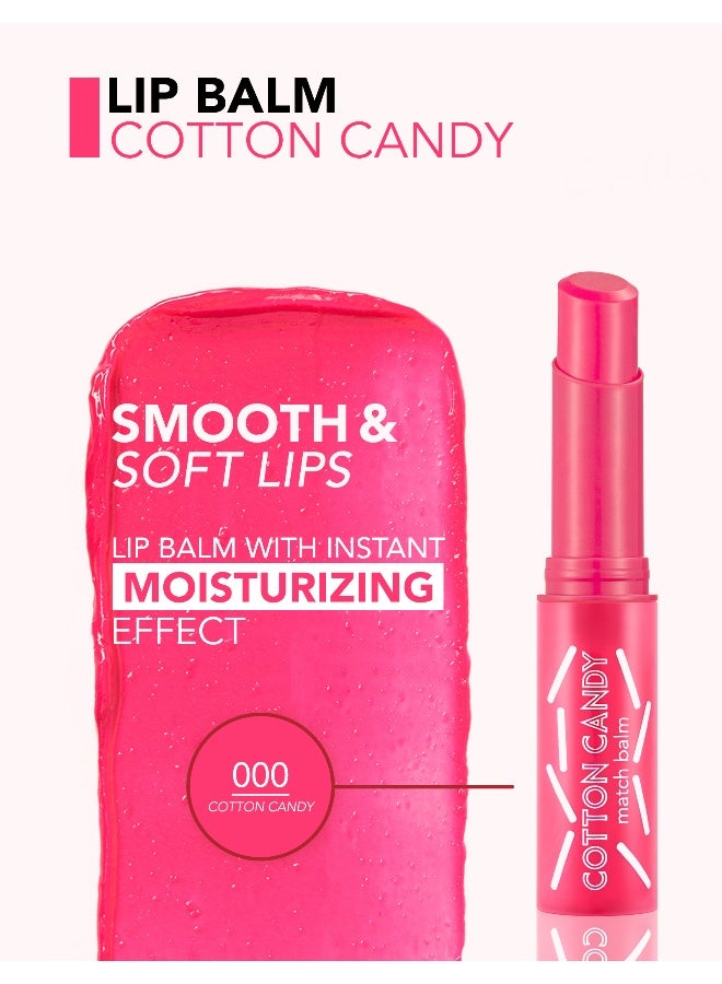 flormar Match Balm – 000 Cotton Candy – Color-Adapting Lip Balm, Moisturizing Care, Smooth Finish Cotton Candy - Image 5
