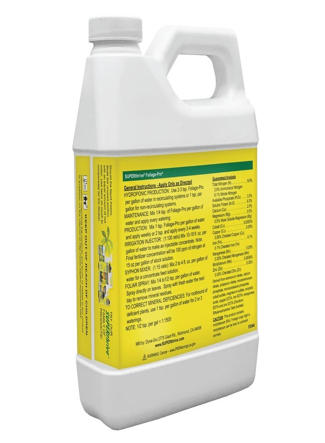 Dyna-Gro Dyna GRO Foliage Pro 32oz 1 Quart Liquid Plant Dyna GRO Fertilizer Bloom Grow - Image 2