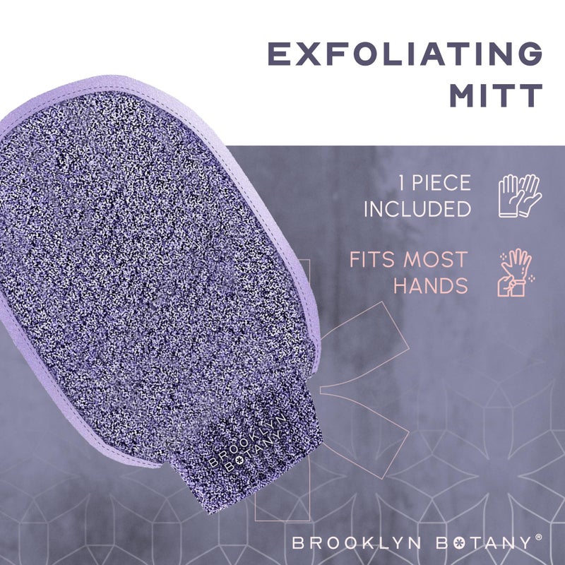 Brooklyn Botany Exfoliating Mitt for Bath and Shower â€“ Heavy Duty Exfoliating Body Scrubber for Massage and Dead Skin Remover for Body â€“ 1 Mitt - Image 3