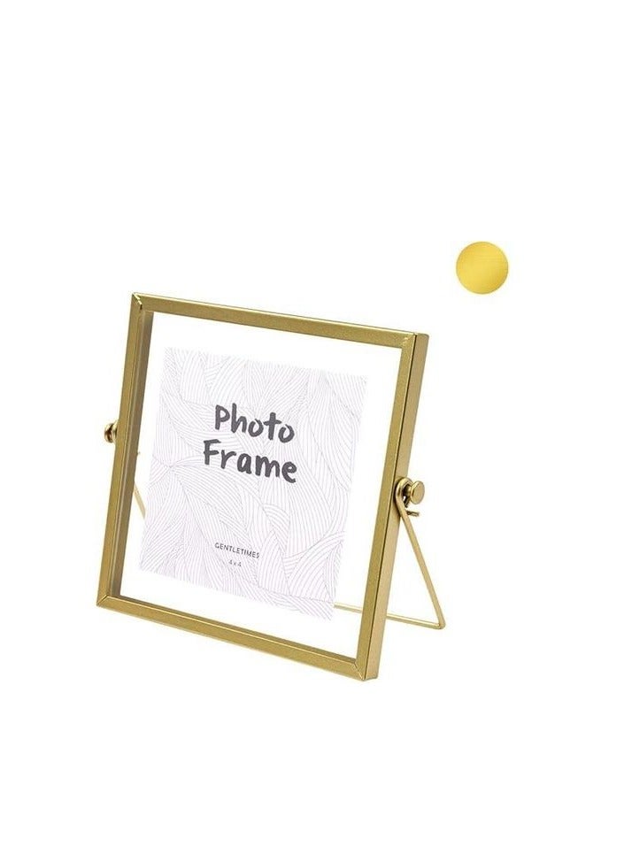 مجموعة ديكور إطار الصورة، إطار صورة هندسي معدني بسيط، قطعة واحدة، 6*4 بوصة - Image 2