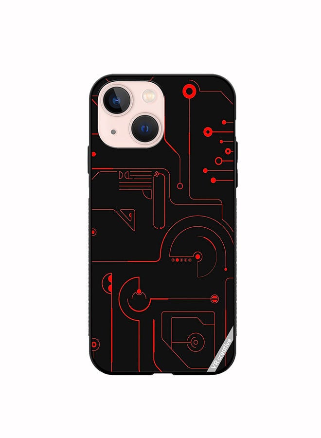 VR CREATIVE Protective Case Cover For Apple iPhone 14 Plus Game Circuit Design Multicolour - Image 1