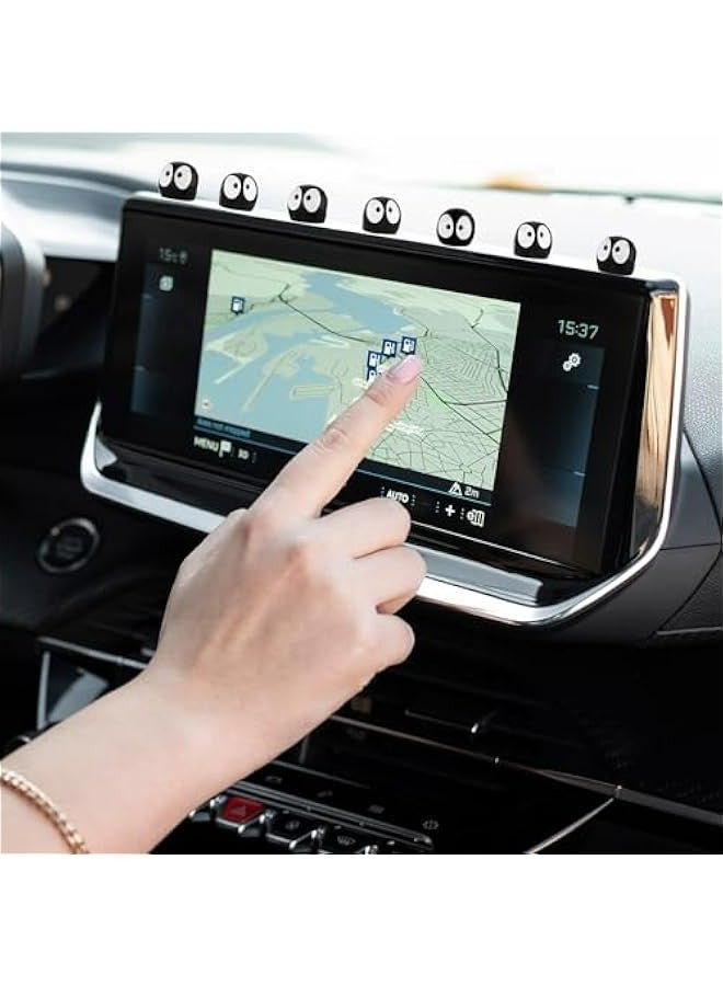 30Pcs Adorable Coal Ball Car Interior Decor, Cartoon Resin Figures for Dashboard and Rearview Mirror, Funny Aesthetic Auto Ornament Gift - Image 2