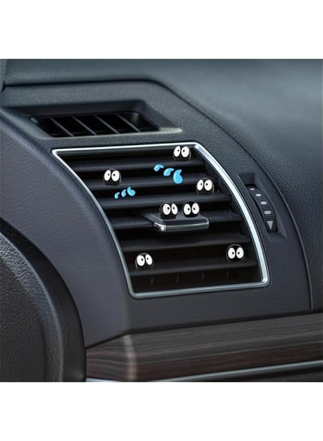 30Pcs Adorable Coal Ball Car Interior Decor, Cartoon Resin Figures for Dashboard and Rearview Mirror, Funny Aesthetic Auto Ornament Gift - Image 4