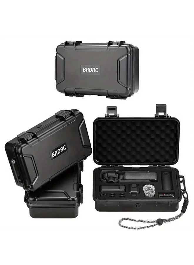 حافظة صلبة واقية سوداء متينة لجهاز DJI Osmo Pocket 3 مع إكسسوارات حزام - Image 2