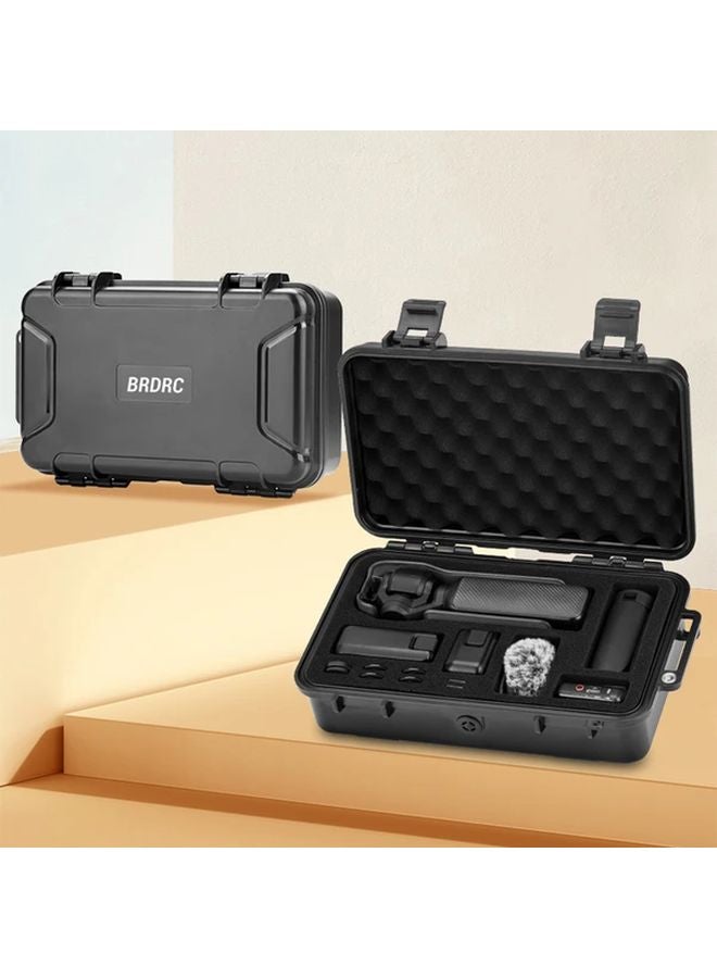 حافظة صلبة واقية سوداء متينة لجهاز DJI Osmo Pocket 3 مع إكسسوارات حزام - Image 1