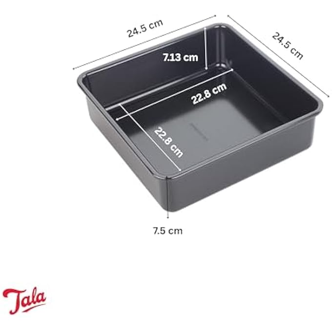 Tala Performance Eclipse NonStick 20cm Square cake tin - Image 4