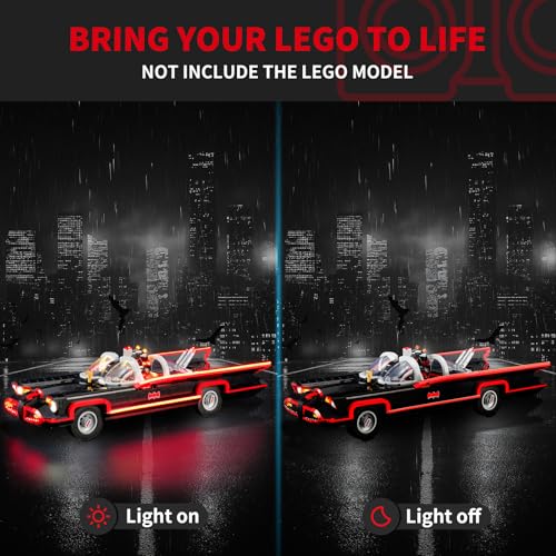BRIKSMAX 20 Light Kit for Lego The Classic TV Series Batmobile CarInnovative Led Lighting Compatible with Lego 76328 Not Included Lego Set - Image 5