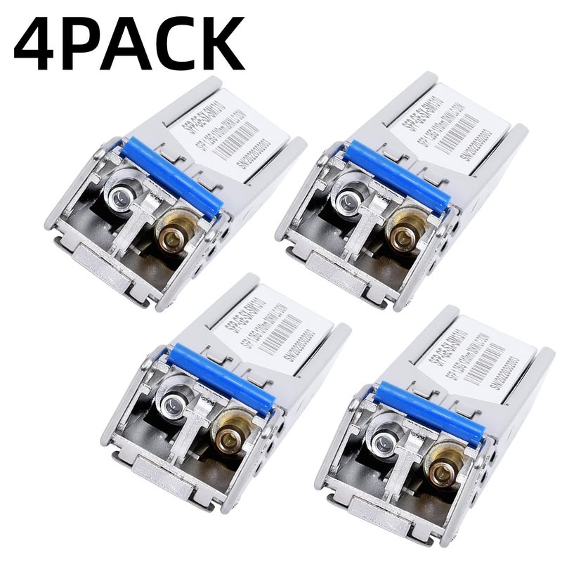 GESD 4Pack 1.25G SFP LC Module 1000Base-LX(SMF,1310nm,20km,DDM) Single-Mode Transceiver for Cisco GLC-LH-SMD,Ubiquiti UniFi,Meraki MA-SFP-1GB-LX10,Fortinet,Mikrotik,TP-Link,Netgear,TL-SM311LS,D-Link,Intel - Image 2