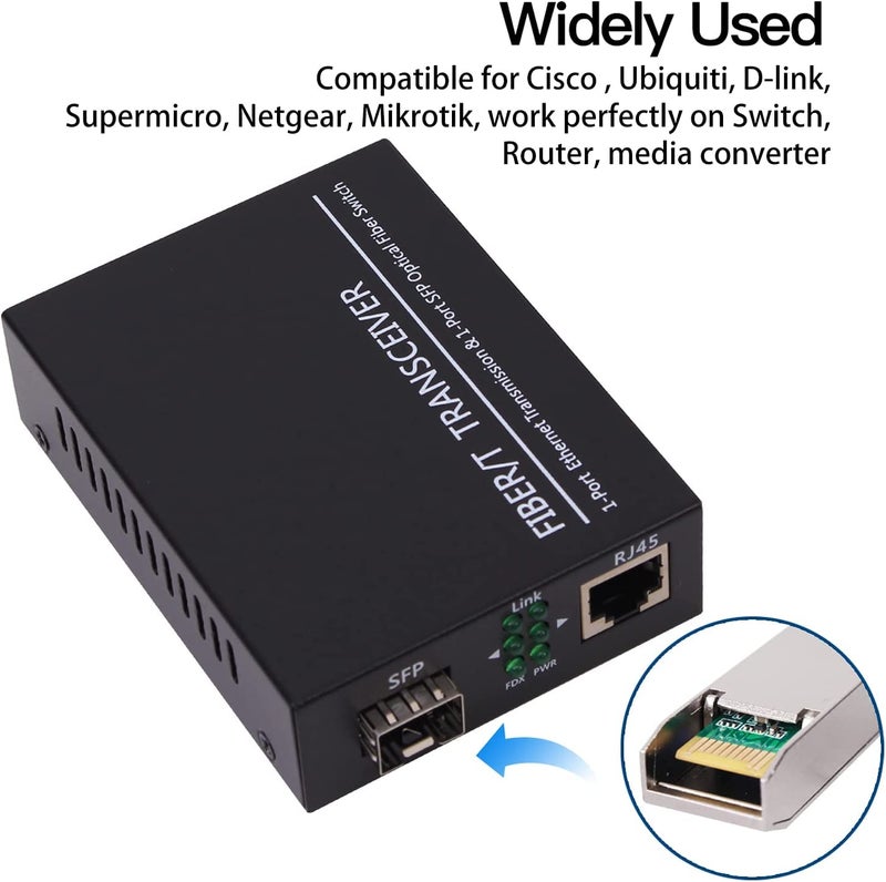 GESD 4Pack 1.25G SFP LC Module 1000Base-LX(SMF,1310nm,20km,DDM) Single-Mode Transceiver for Cisco GLC-LH-SMD,Ubiquiti UniFi,Meraki MA-SFP-1GB-LX10,Fortinet,Mikrotik,TP-Link,Netgear,TL-SM311LS,D-Link,Intel - Image 5