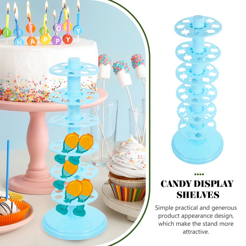 2pcs Multi-layer Lollipop Display Rack Tower Shaped Candy Storage Holder Large-capacity Candy Stand - Image 5