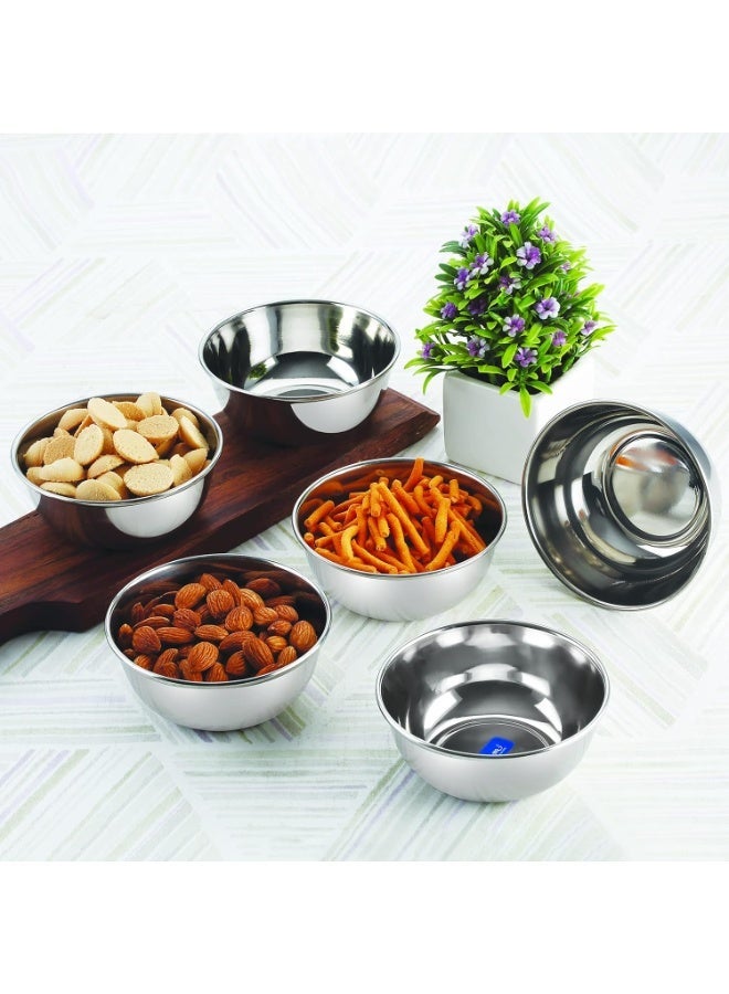 Neelam Stainless Steel 5.5 26G Prem Vati, 200 ml, Silver, Set of 12 - Image 5