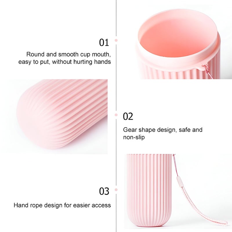 Aseenaa Capsule Shape Plastic Portable Toothpaste Toothbrush Case Holder, Storage Box Container Bathroom Organizer for Travel, Indoor and Outdoor | Pack of 4 | Color : Multicolor - Image 4