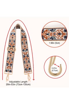 Generic 1pc Embroidered Wide Shoulder Strap, Adjustable Replacement Handbag Shoulder Strap, Portable Multi-functional Shoulder Strap  - Image 4