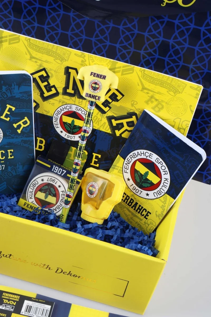 Fenerbahçe DEKOMUS SPECIAL BOXED LICENSED FULL + FULL PREMIUM SCHOOL AND STATIONERY SET