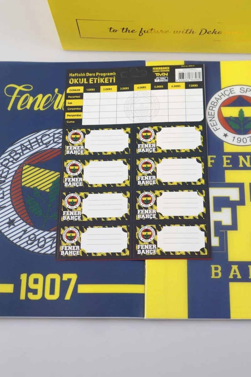 Fenerbahçe DEKOMUS SPECIAL BOXED LICENSED FULL + FULL PREMIUM SCHOOL AND STATIONERY SET