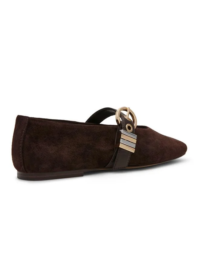 Steve Madden Lucia Brown Sued Women's Ballet Flats