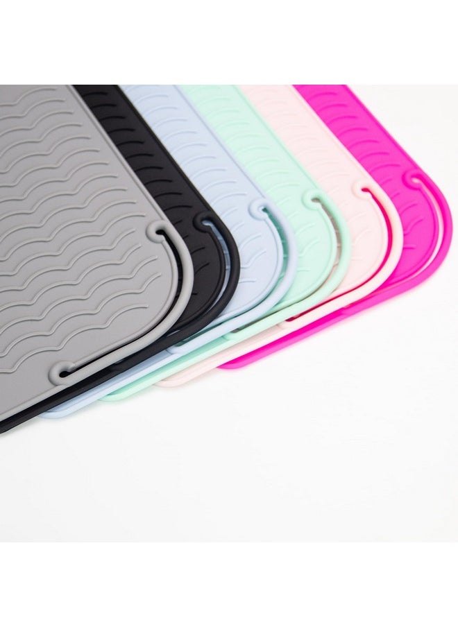 ANGENIL - Flat Iron Heat Resistant Silicone Mat For Curling Iron Hair Tools Travel Case Heat Resistant Hot Tool Mat Hair Straightener Heat Pad Curling Iron Sleeve For Counter Size 9 X 6.5 - Image 1