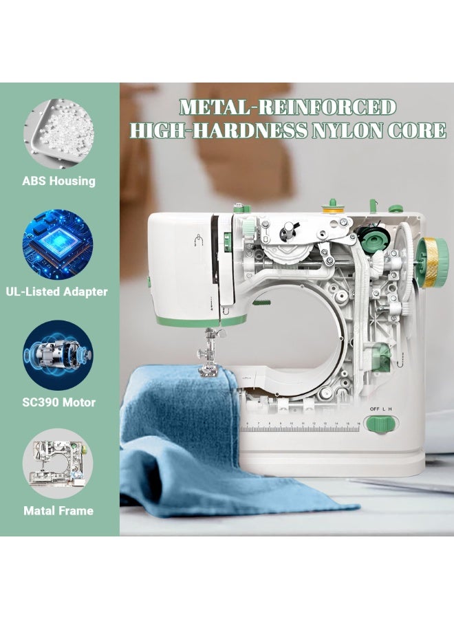 ASIV Electric Sewing Machine | Beginner-Friendly Design | Home Double Needle Double Thread Machine with 16 Stitch Patterns - Image 2