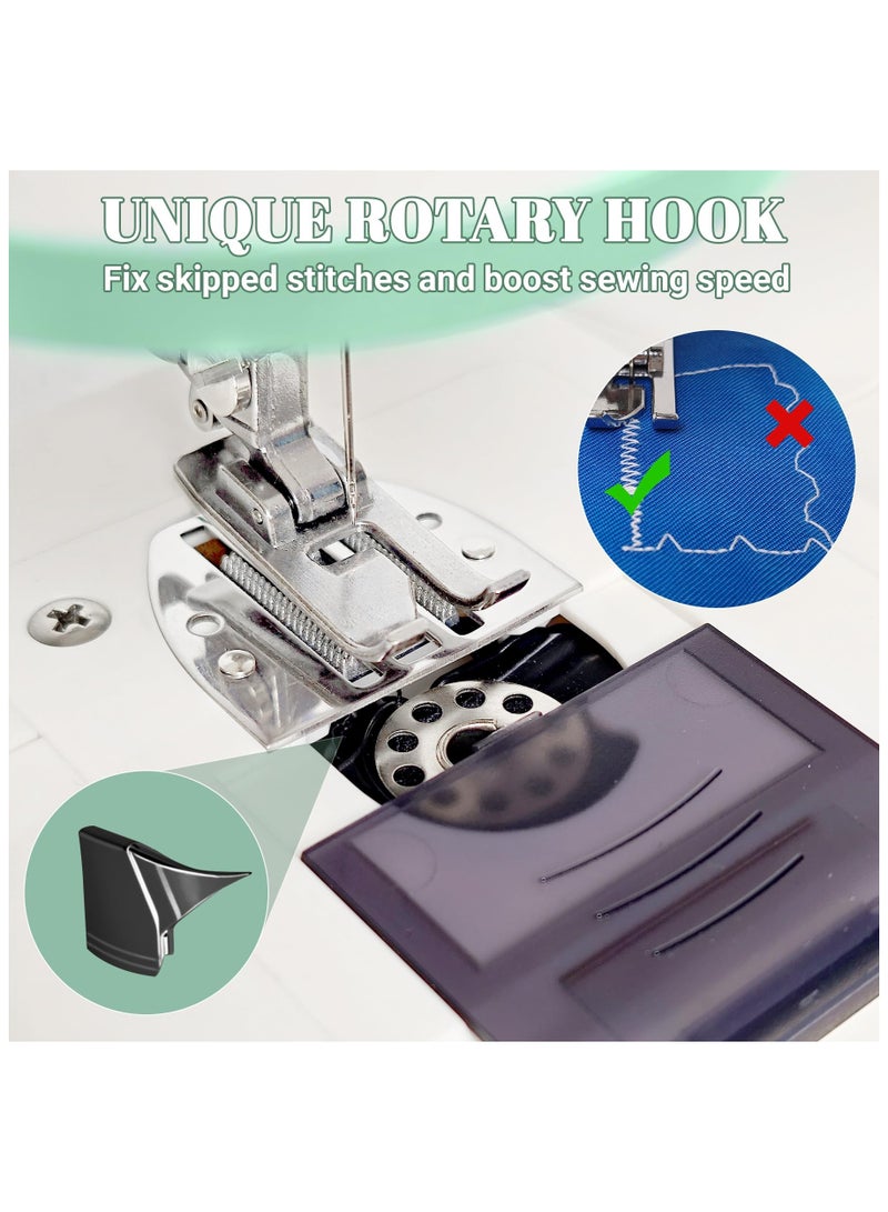 ASIV Electric Sewing Machine | Beginner-Friendly Design | Home Double Needle Double Thread Machine with 16 Stitch Patterns - Image 3