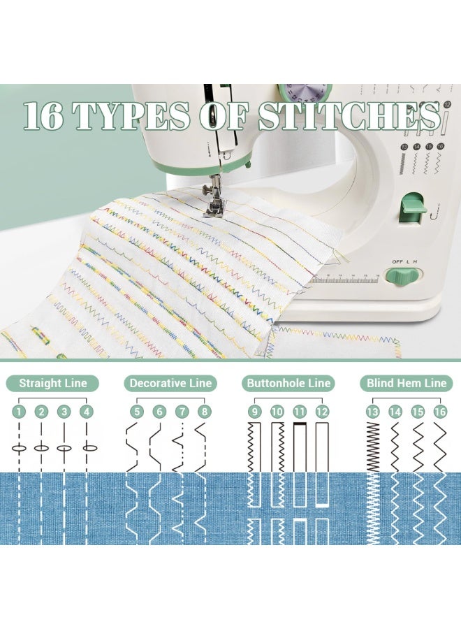 ASIV Electric Sewing Machine | Beginner-Friendly Design | Home Double Needle Double Thread Machine with 16 Stitch Patterns - Image 5