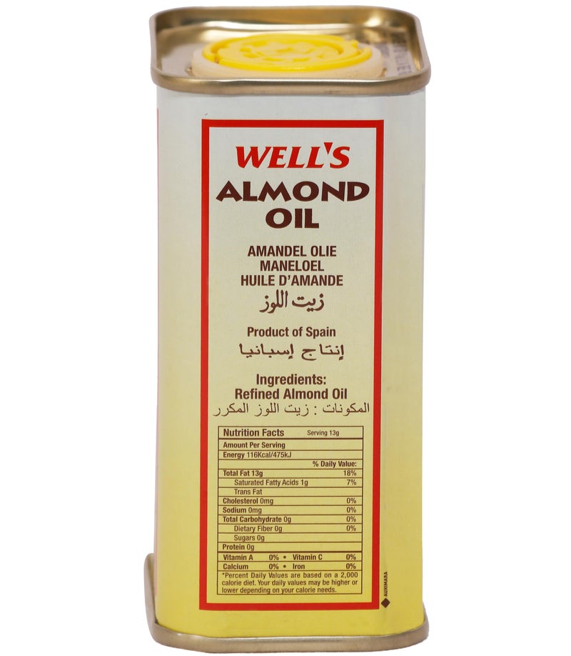 Well's 100% Pure Almond Oil Packed And Imported From Spain 175Ml | Sweet Almond Oil For Body, Skin & Hair | Helps Enhance Memory | For New Born Baby Massage | Beauty & Skin Massage - Image 2