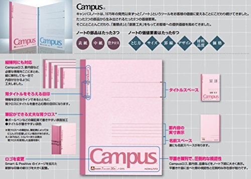 KOKUYO Campus Notebook, B 6mm Ruled, Semi-B5, 30 Sheets, 35 Lines, Blue, Pack of 10, Japan Import (NO-3BNX10) - Image 3