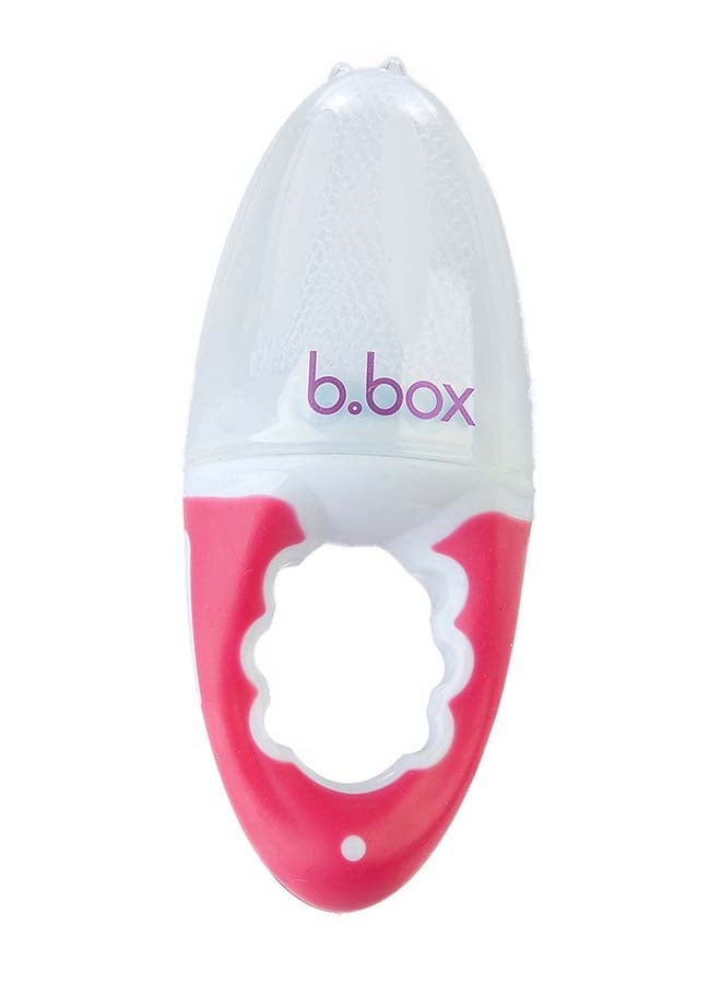 b.box Toddler Fresh Food Feeder With 2 Extra Mesh Bags, Raspberry, 14 X 5.7 CM - Image 1