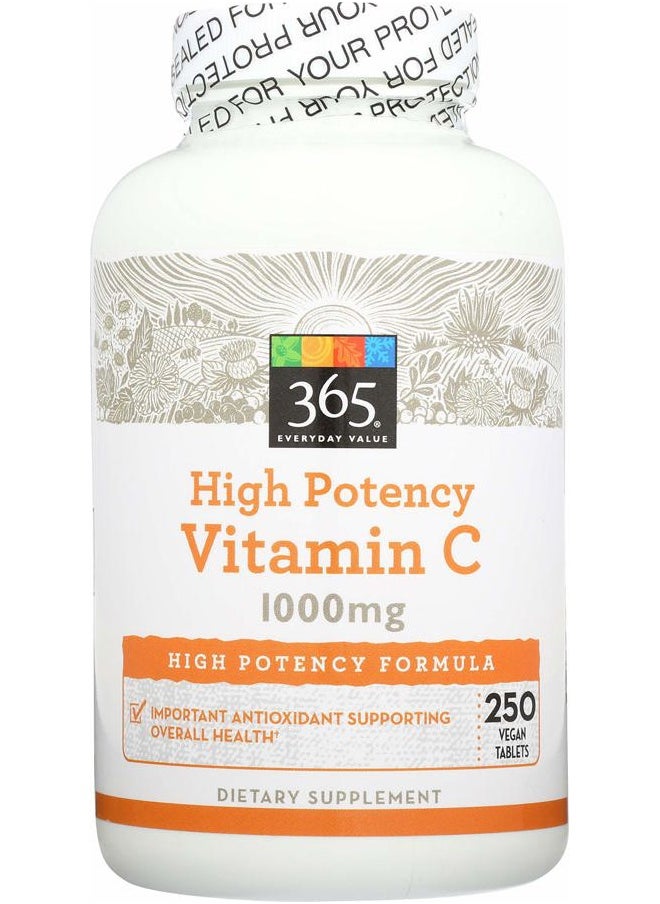 365 Everyday Value - 365 Everyday Value, Vitamin C 1000mg, 250 ct - Image 1