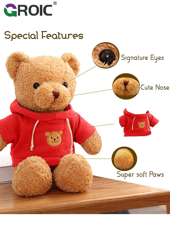 GROIC 30CM Teddy Bear Stuffed Animal Plush Bear with Sweater,Labubu Doll Lovely Plushies for Animal Themed Parties,Children's Companion Toy  - Image 3