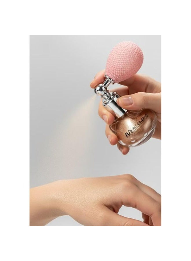 A complete makeup set: blush and contour palette, elegant mirror, and highlighter and glitter spray for a dazzling look. - Image 5