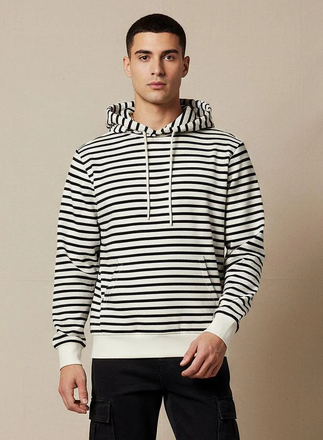 لي كوبر Lee Cooper Men Striped Hoodie