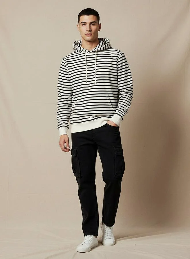 لي كوبر Lee Cooper Men Striped Hoodie