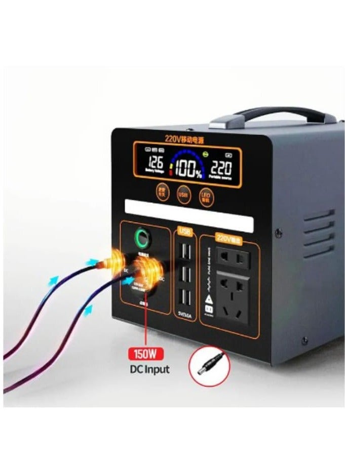 Portable Power Station 600W 220V Portable Outdoor Generator Emergency Power Power bank Power Station