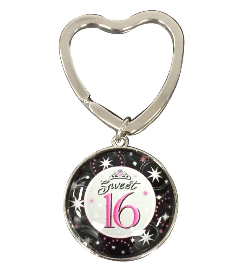 Infinity Collection Sweet 16 Keychain - Sweet Sixteen Gift for Girls - Image 1