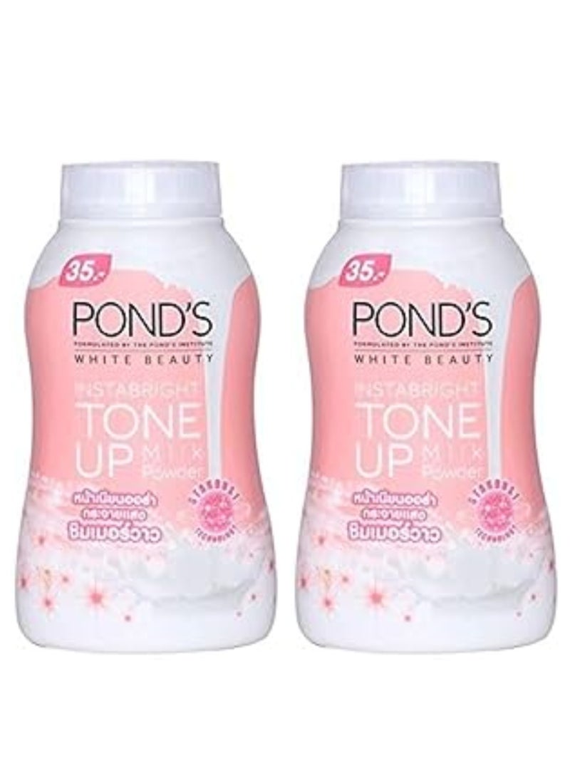 بوندس بودرة الحليب وايت بيوتي إنستابرايت تون أب 40 جرام، قطعتان