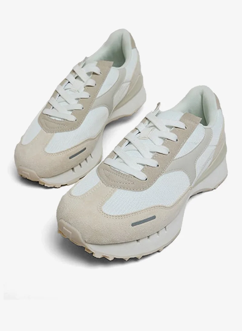 R&b  Color Block Lace Up Sneakers for Women | Best Price UAE