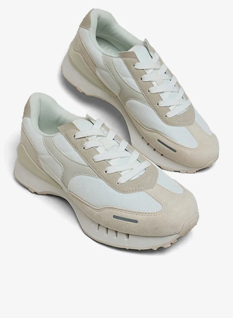 R&b  Color Block Lace Up Sneakers for Women | Best Price UAE
